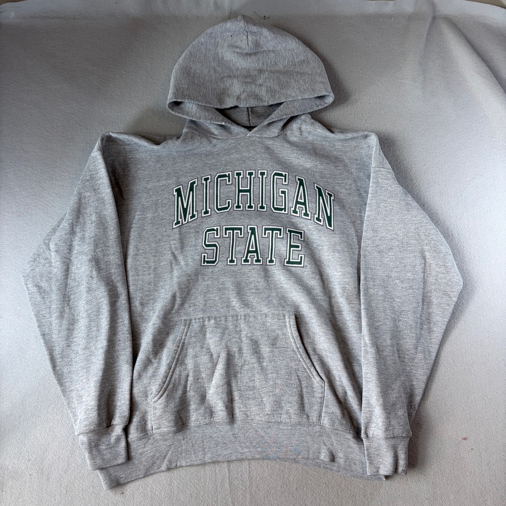 Jansport Michigan State Spartans Hoodie Mens XL Gray NCAA College Sweatshirt